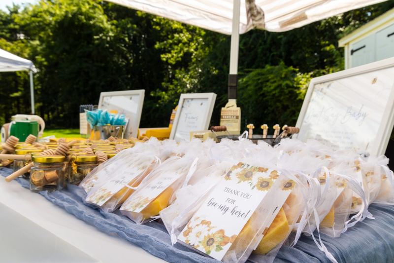 Honey favor table