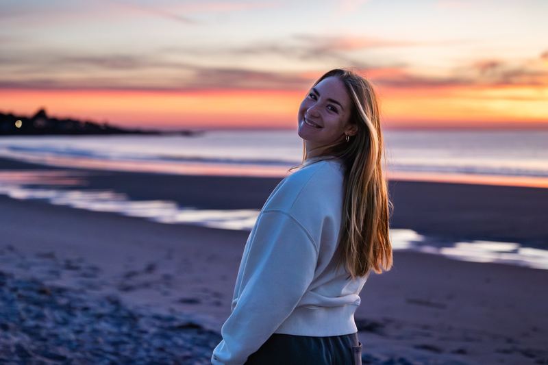 Sunset at the shore