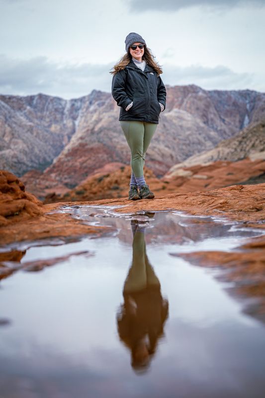 Red rock reflection